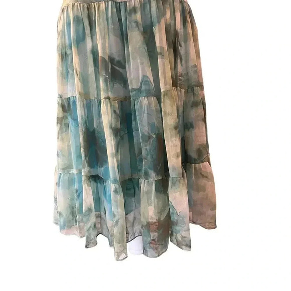 JONATHAN MARTIN STUDIOS 100% SILK MIDI HALTER DRESS SIZE 6 - Picture 2 of 12